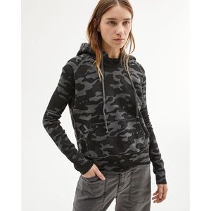 Nili Lotan Janie Hoodie - Charcoal Camouflage